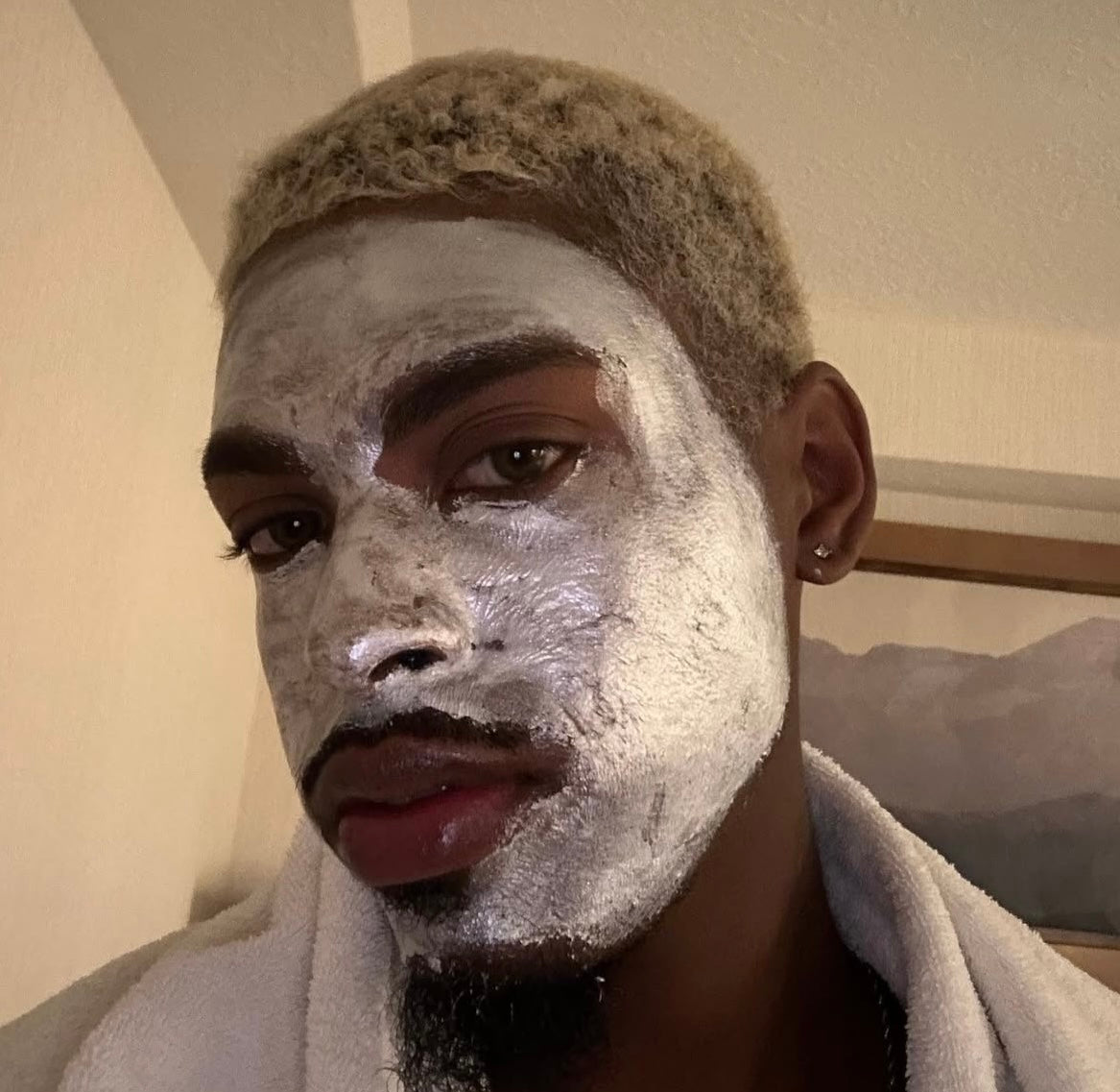 SILVER & GOLD DUO FACE MASK